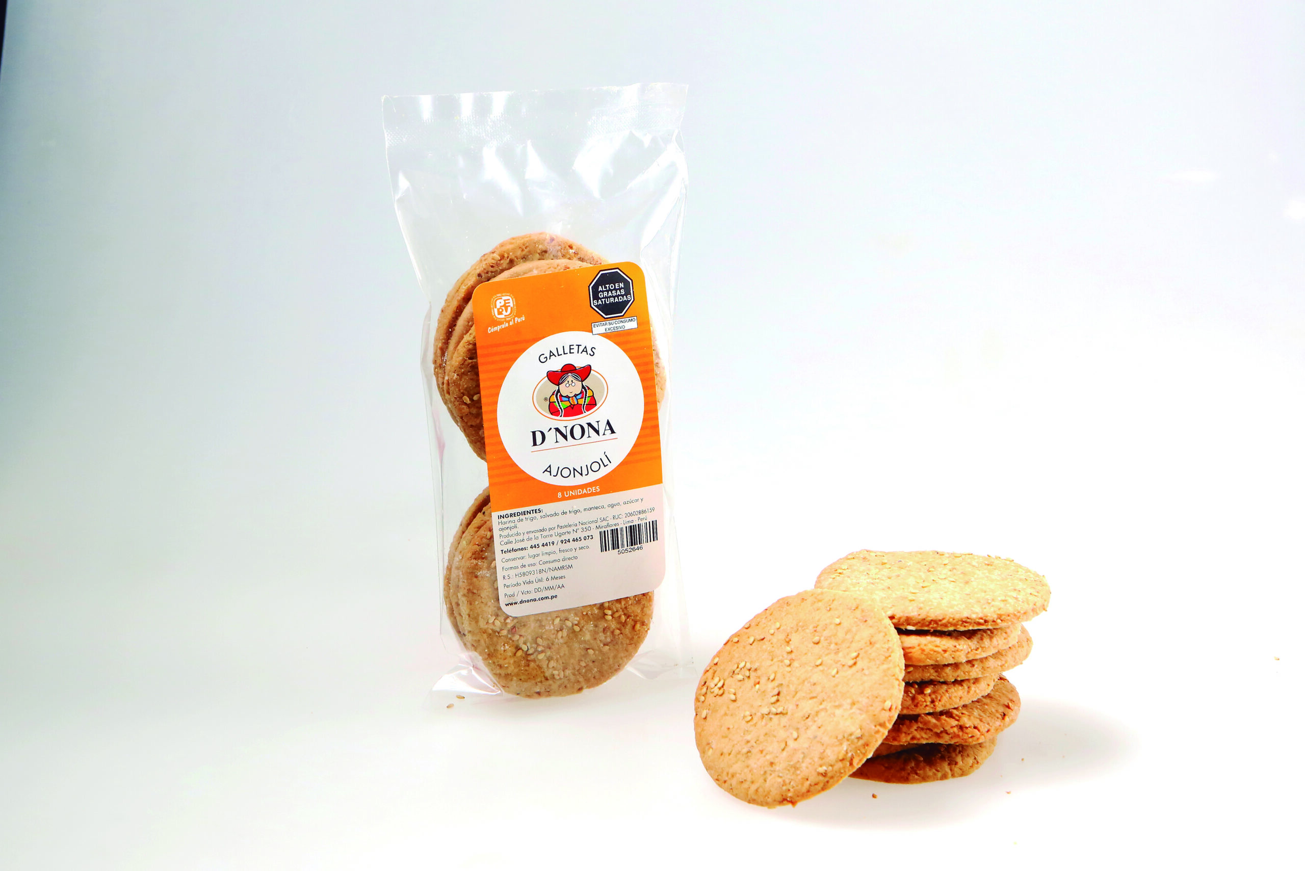 Galletón integral de ajonjolí