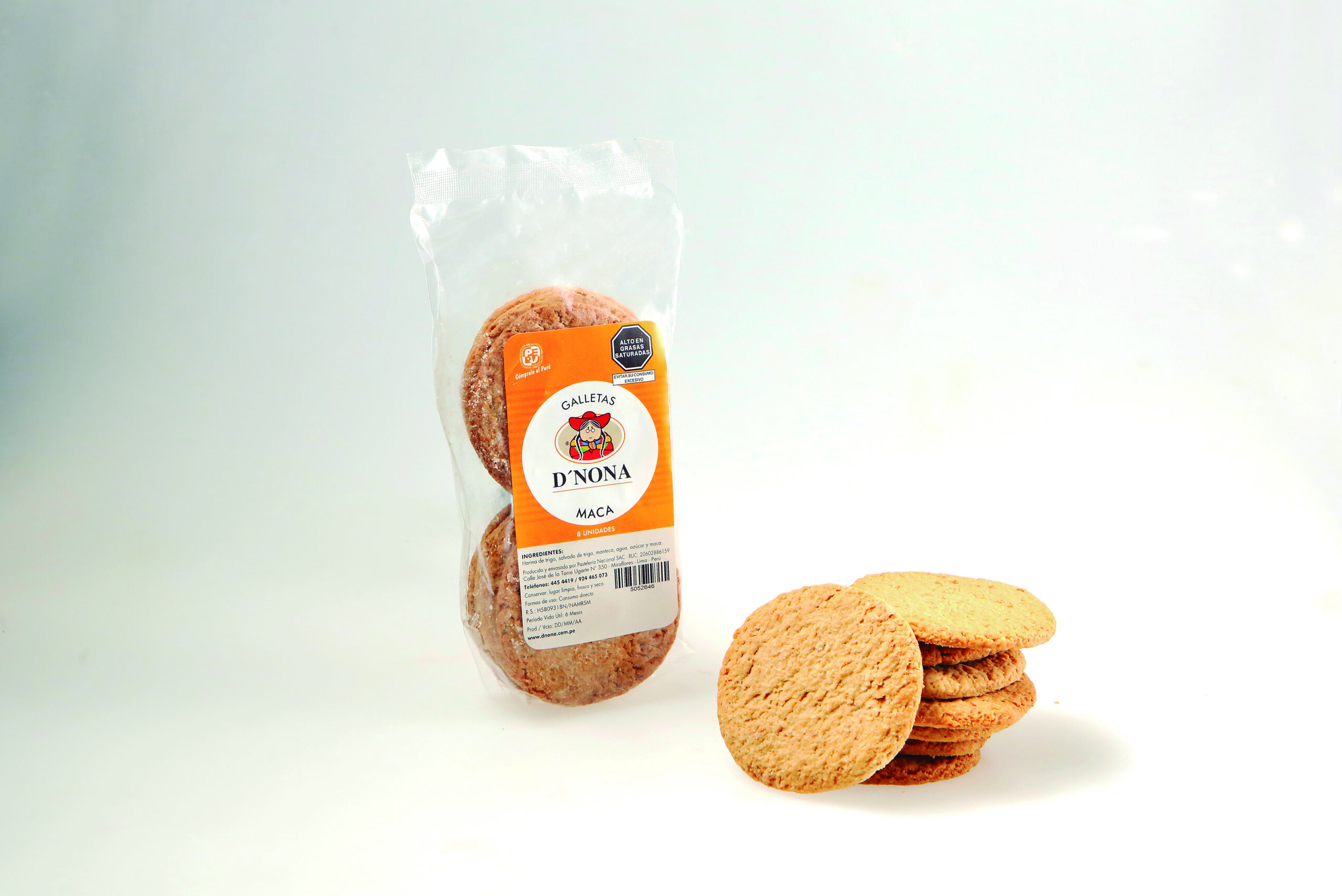 Galletón integral de maca